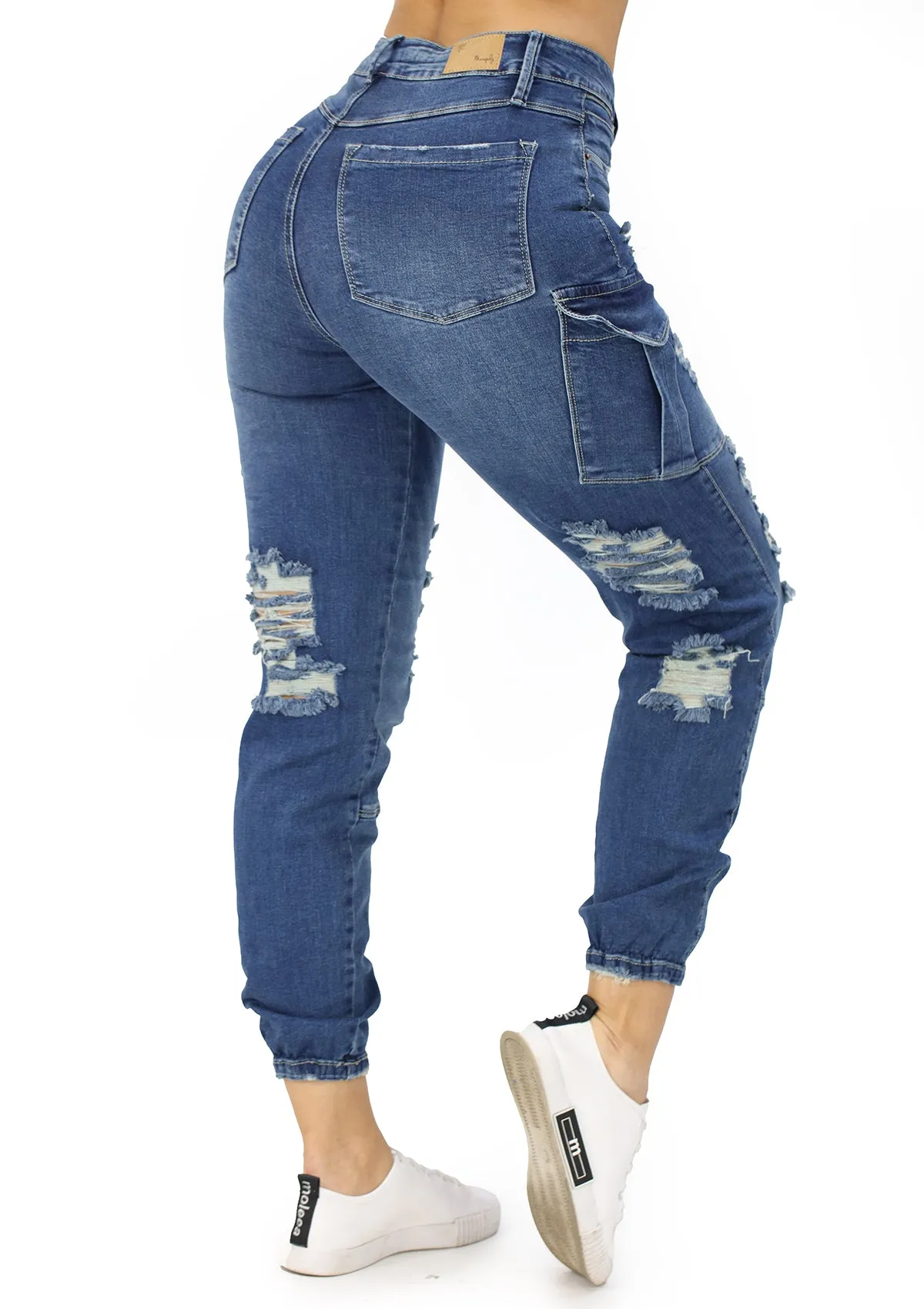20936 Ripped Jogger Jean (Cargo) by Maripily Rivera
