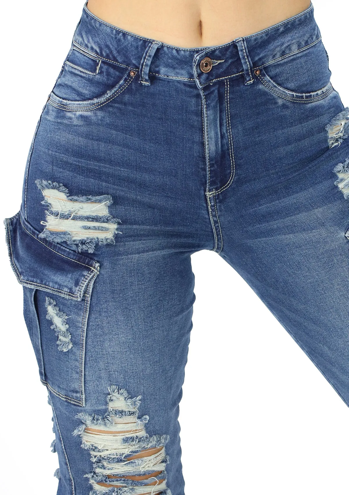 20936 Ripped Jogger Jean (Cargo) by Maripily Rivera