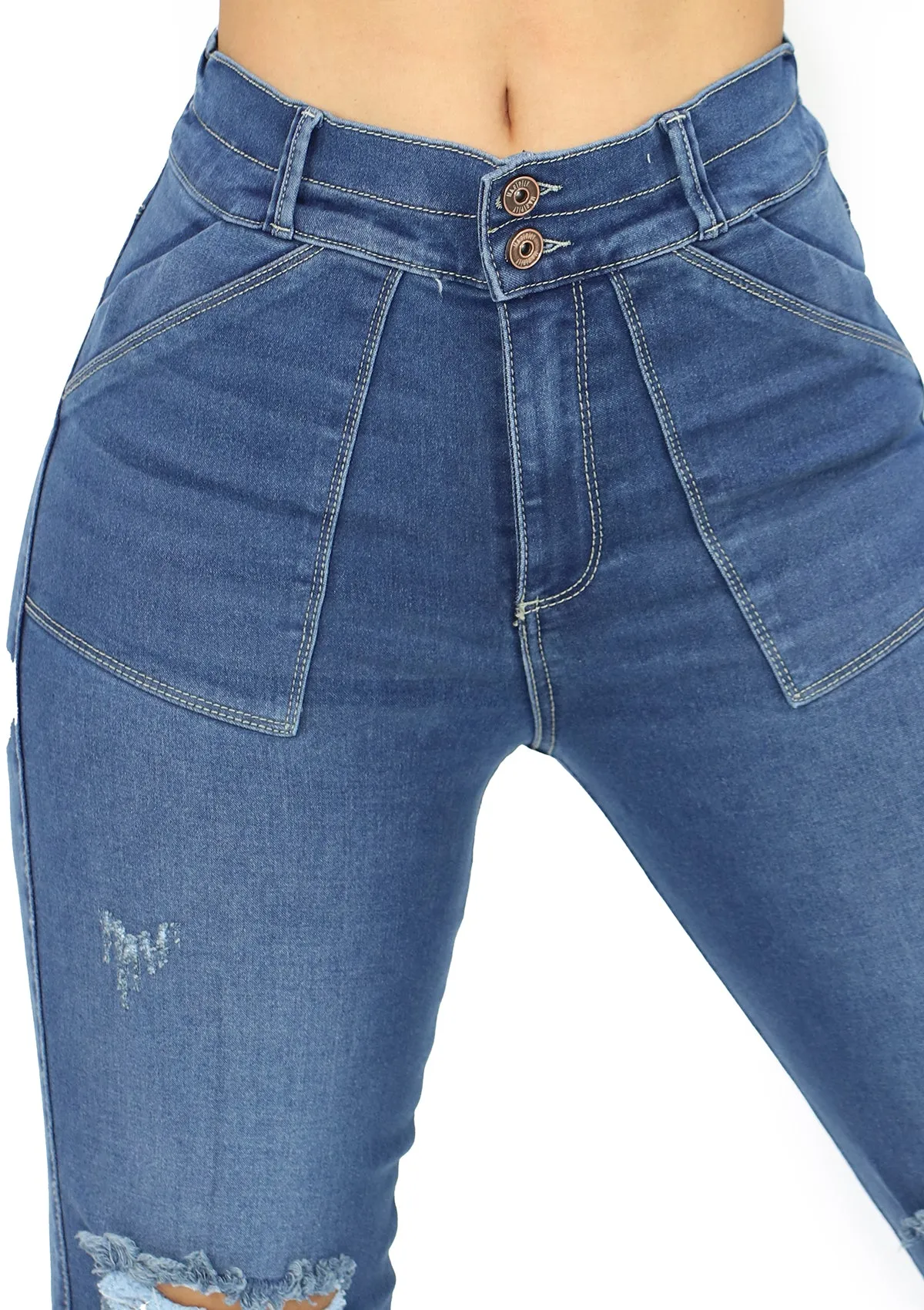 20937 Ripped Jogger Jean by Maripily Rivera