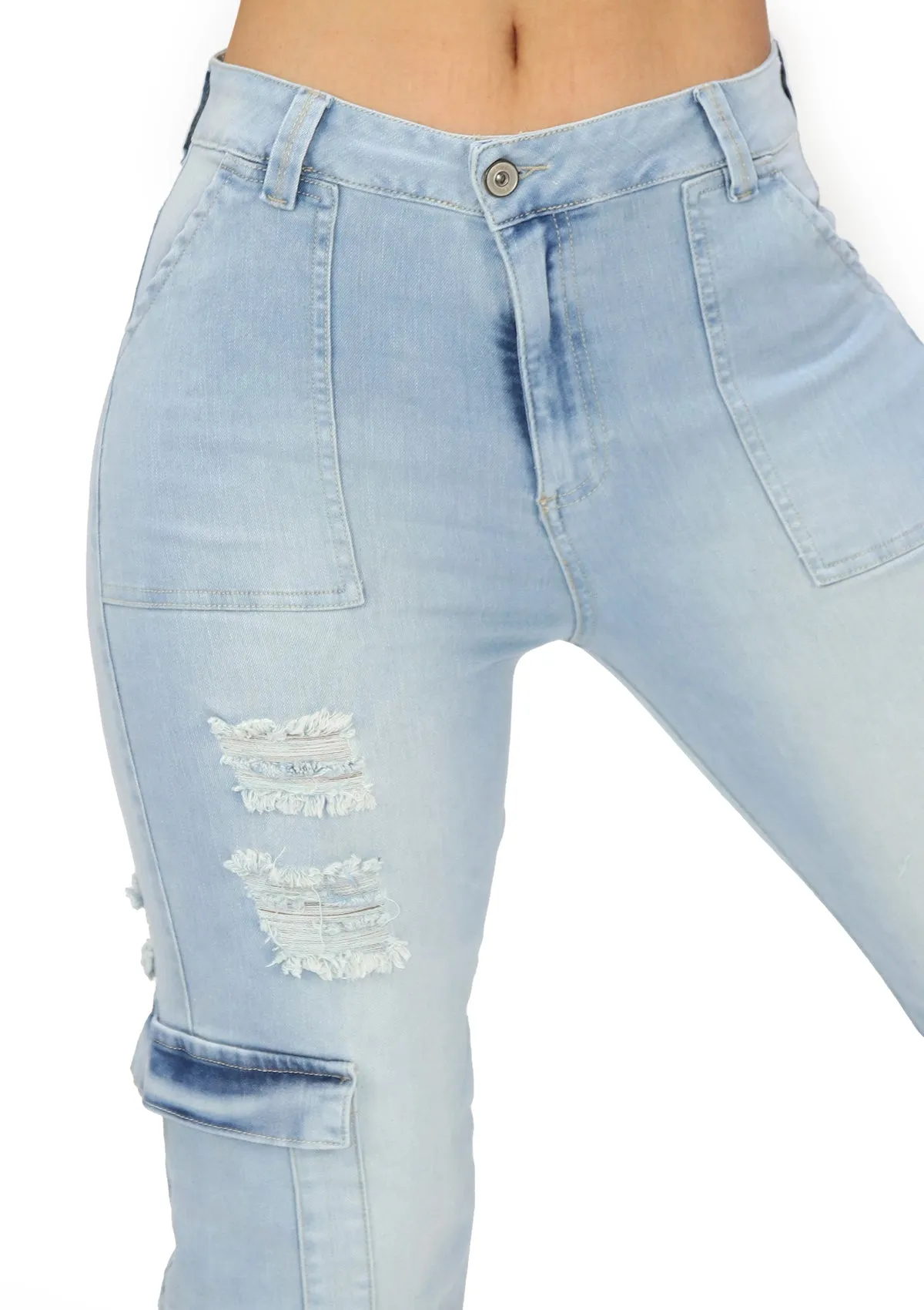 20939 Ripped Jogger Jean (Cargo) by Maripily Rivera