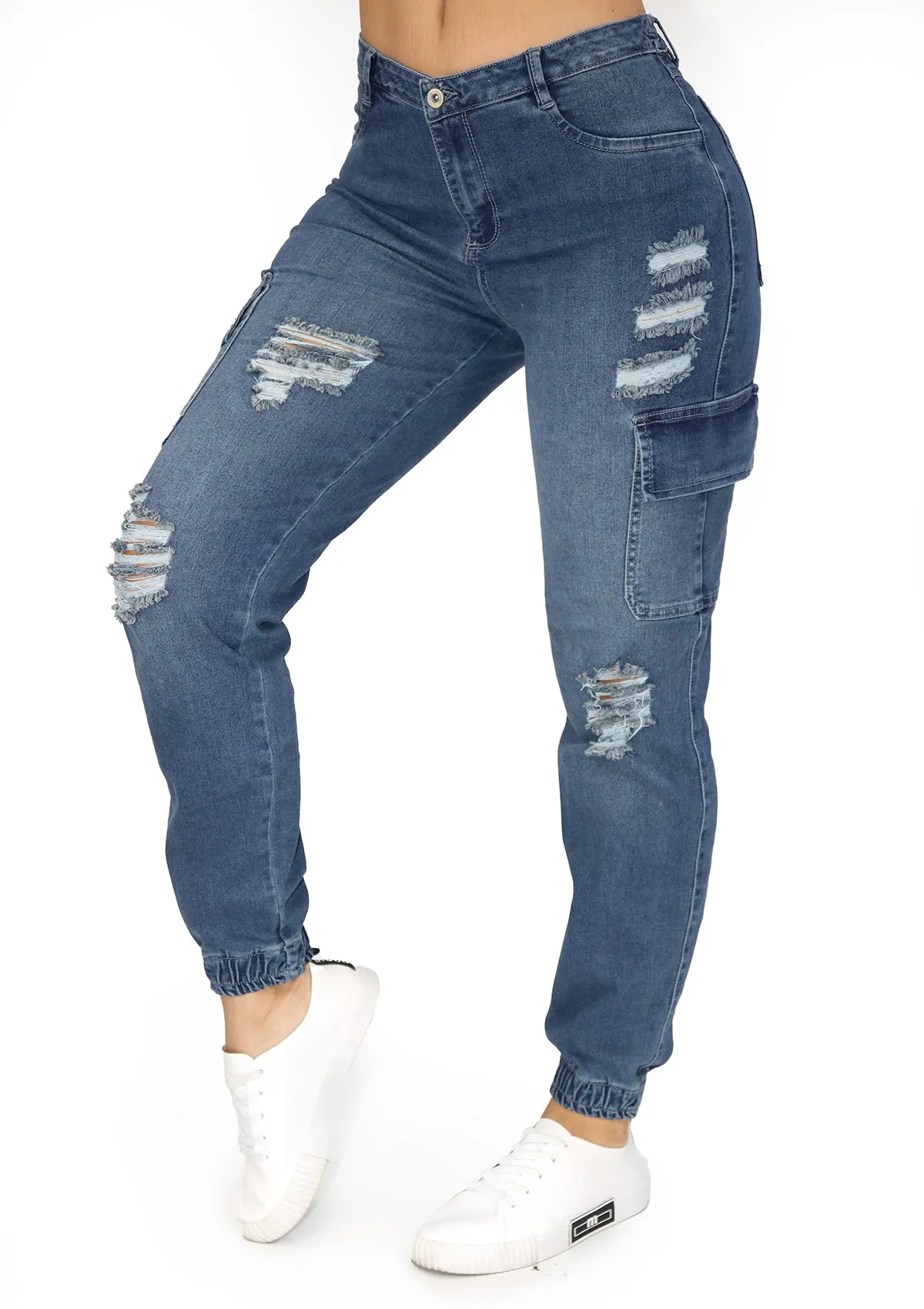 20944 Ripped Jogger Jean (Cargo) by Maripily Rivera