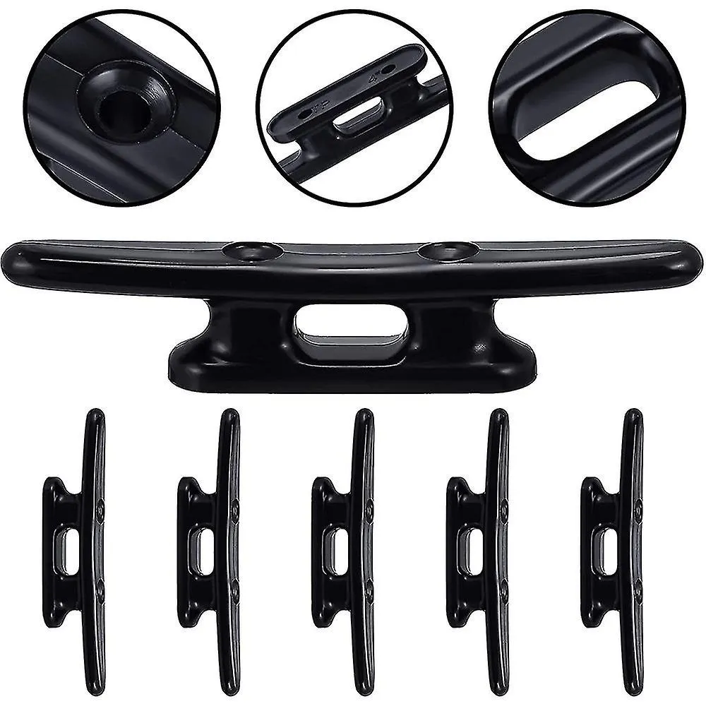 4Pack 4 Inch Black Boat Cleat Kayak Cleats Boat Dock Cleats Boat Kayak Canoe Cleat Black Strong Nyl yuante