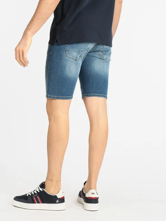 Baci & Abbracci Bermuda vaquera de hombre con rotos