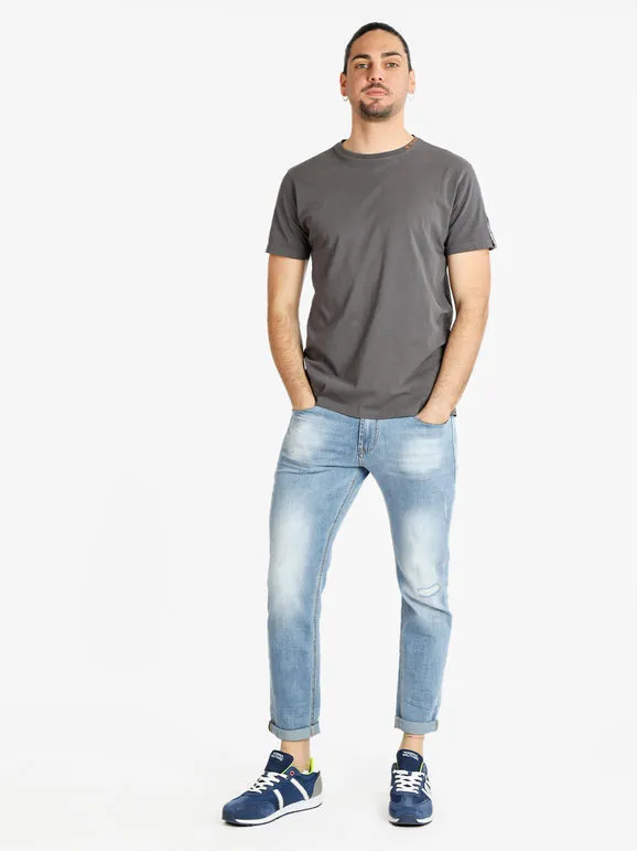 Baci & Abbracci Camiseta de hombre de algodón de manga corta