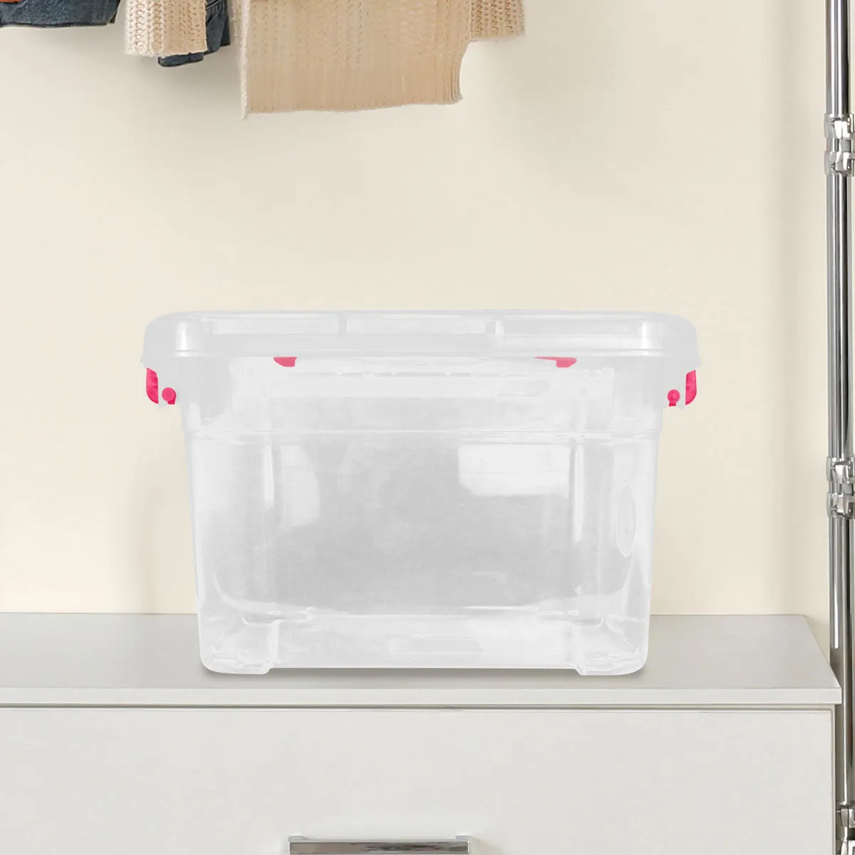 Caja de Plástico Venecia color Fucsia 6L