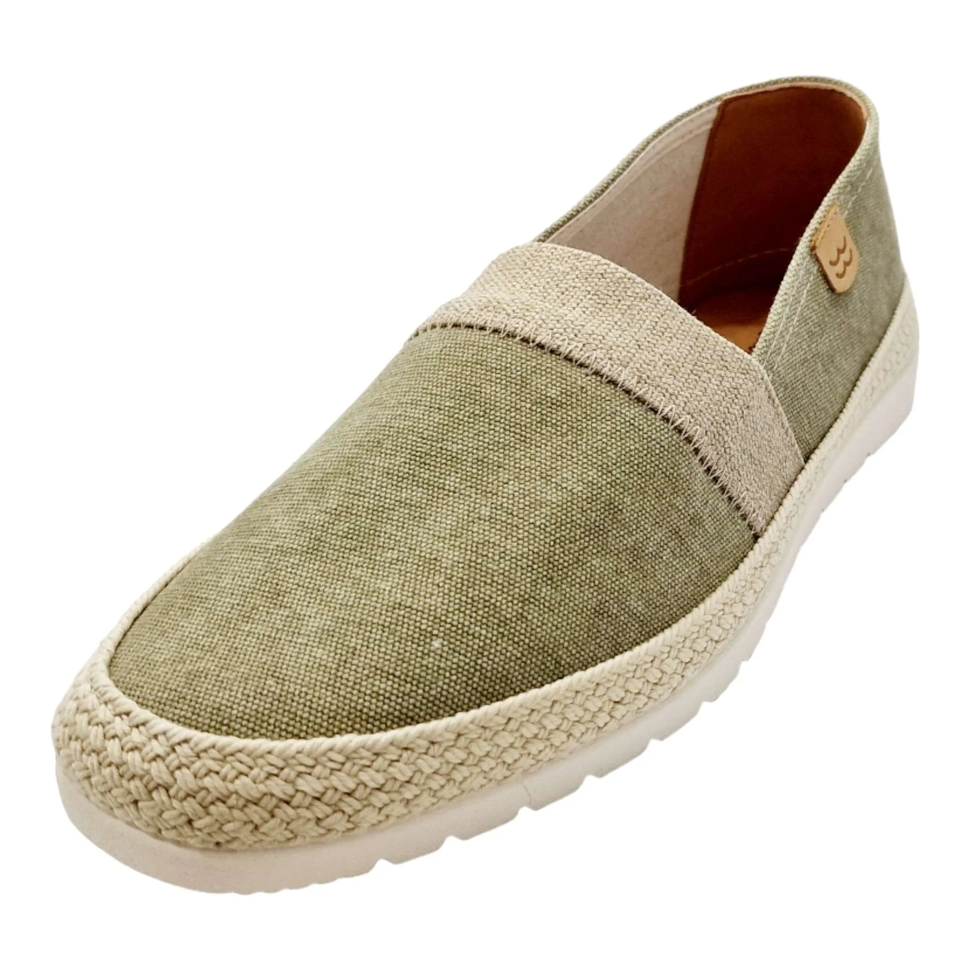 CAMPING ESPADRILLES HOMBRE  CON GOMA ELÁSTICA EMPEINE KAKI