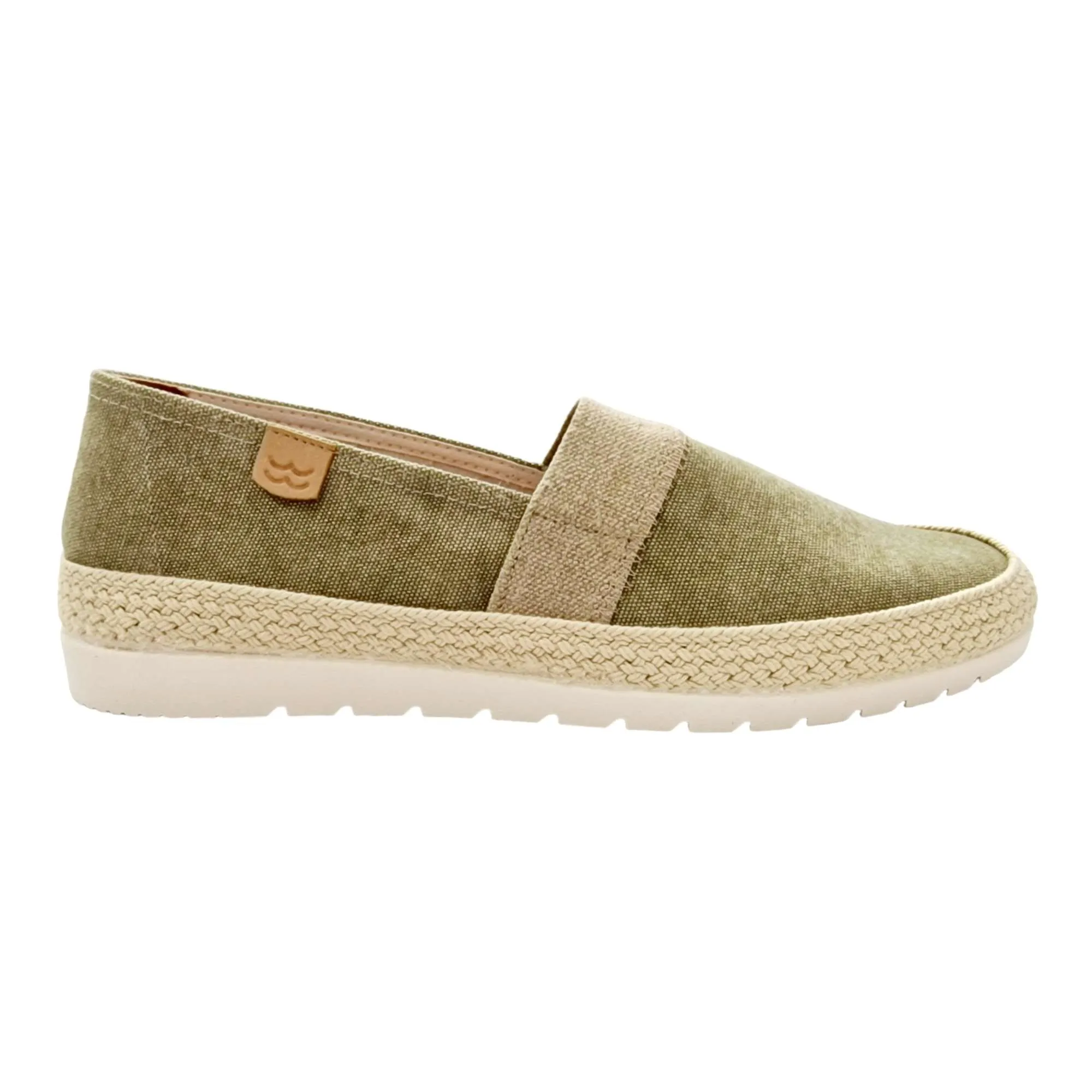 CAMPING ESPADRILLES HOMBRE  CON GOMA ELÁSTICA EMPEINE KAKI