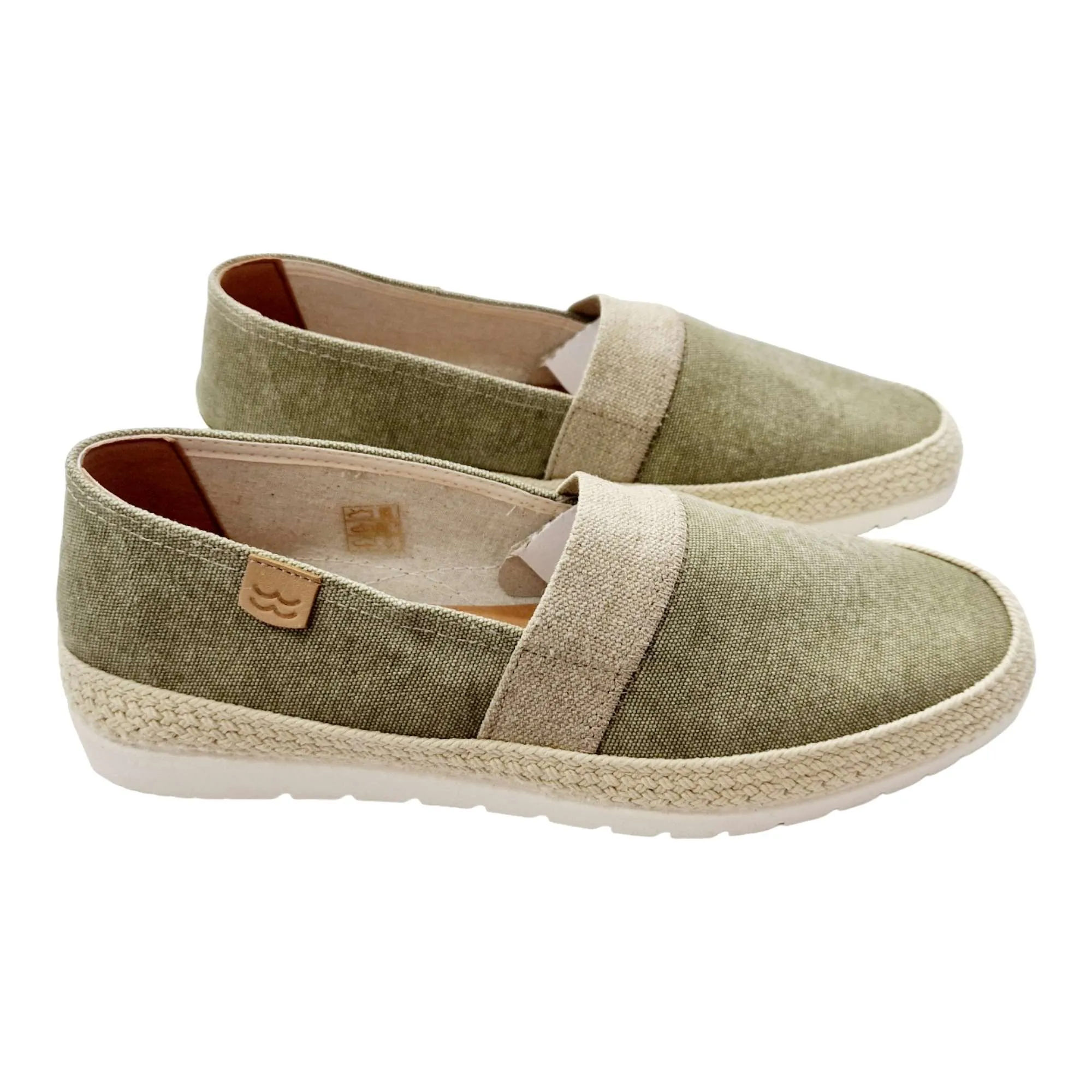 CAMPING ESPADRILLES HOMBRE  CON GOMA ELÁSTICA EMPEINE KAKI