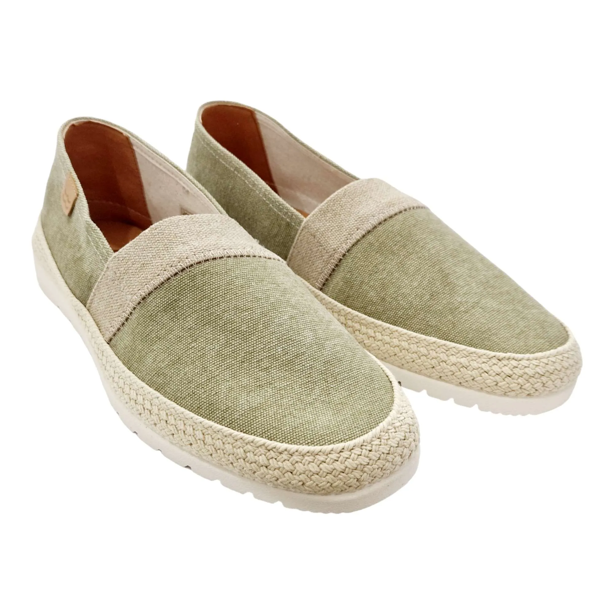 CAMPING ESPADRILLES HOMBRE  CON GOMA ELÁSTICA EMPEINE KAKI