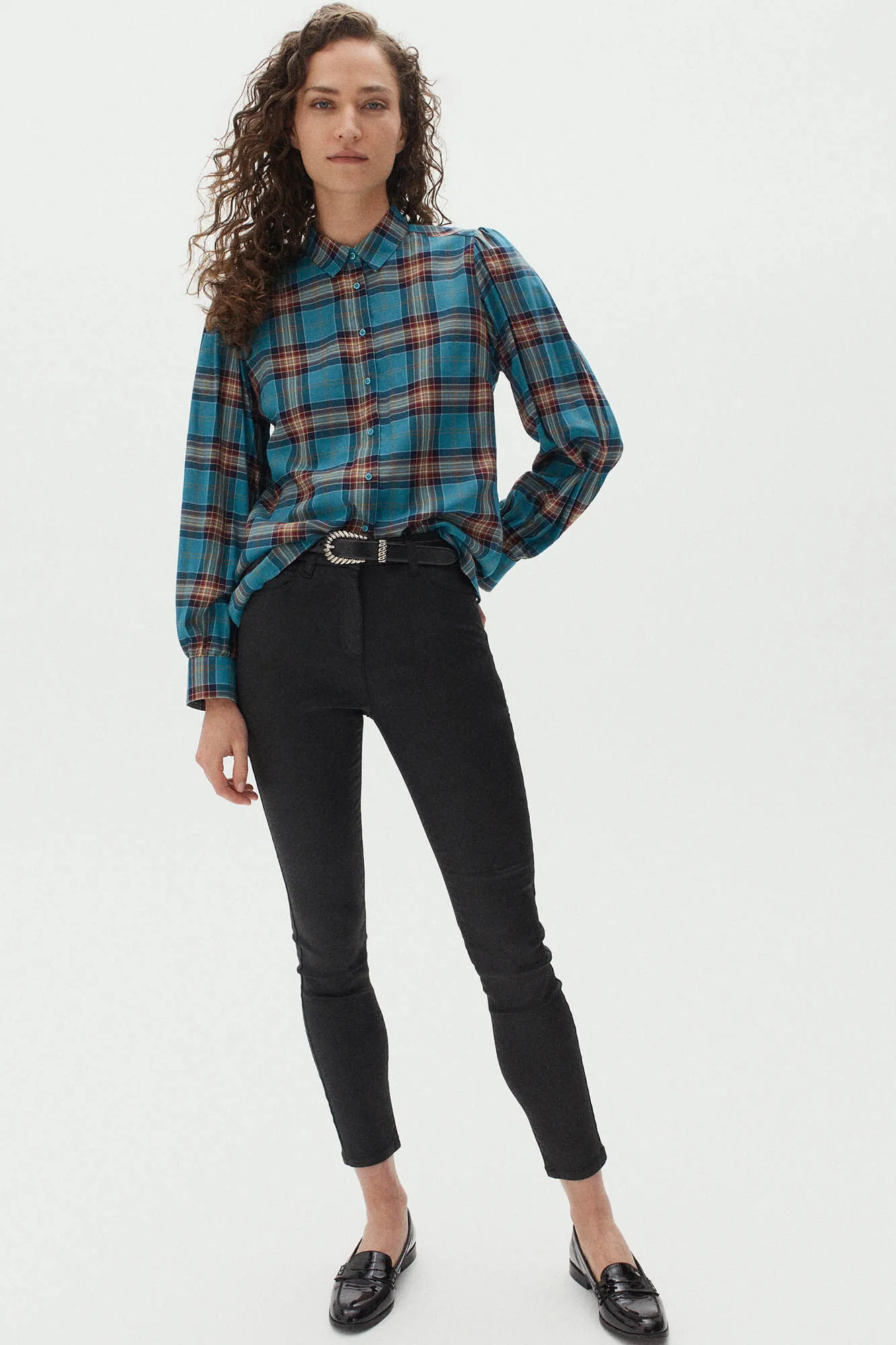 Caroll Pantalón slim algodón elástico