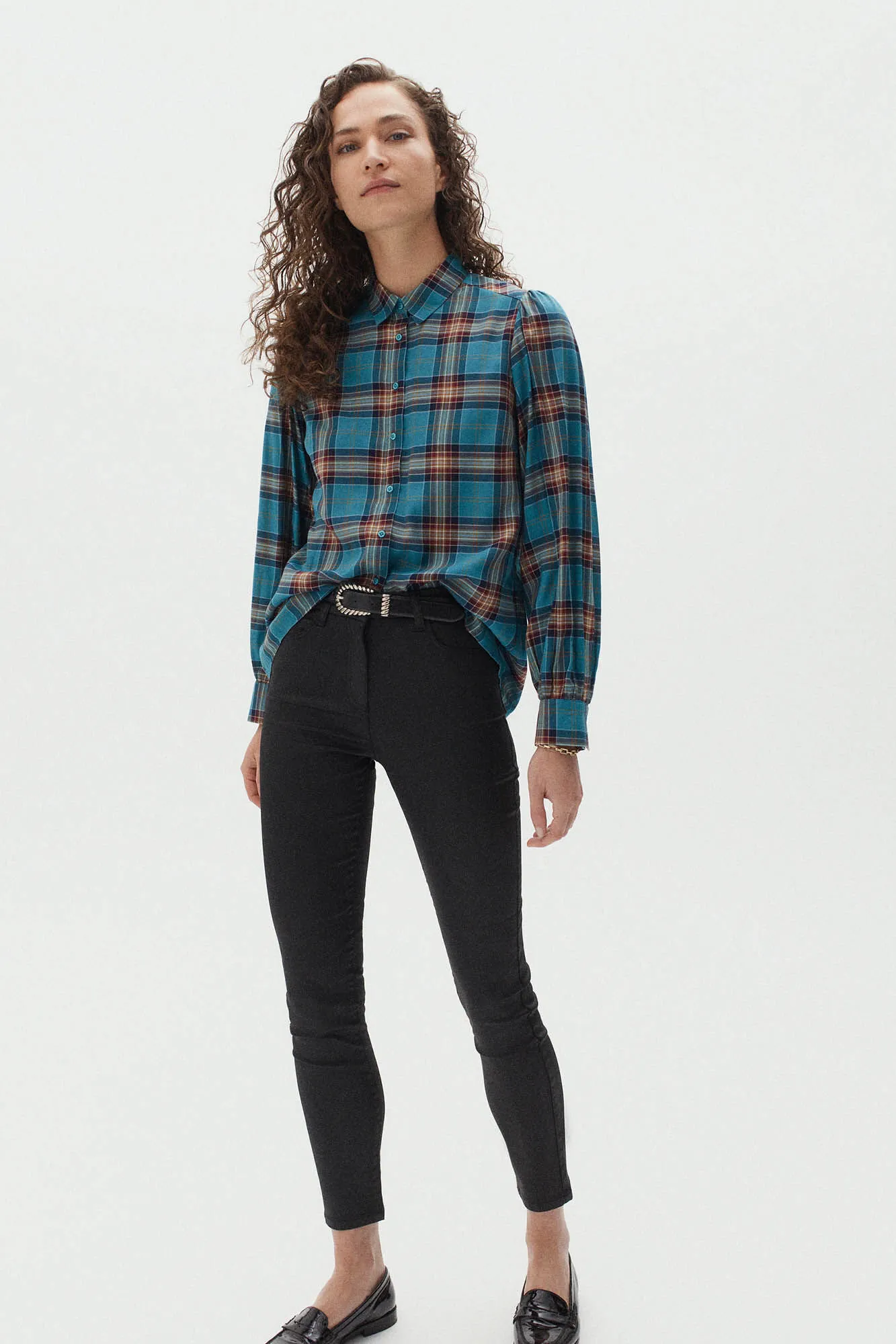 Caroll Pantalón slim algodón elástico