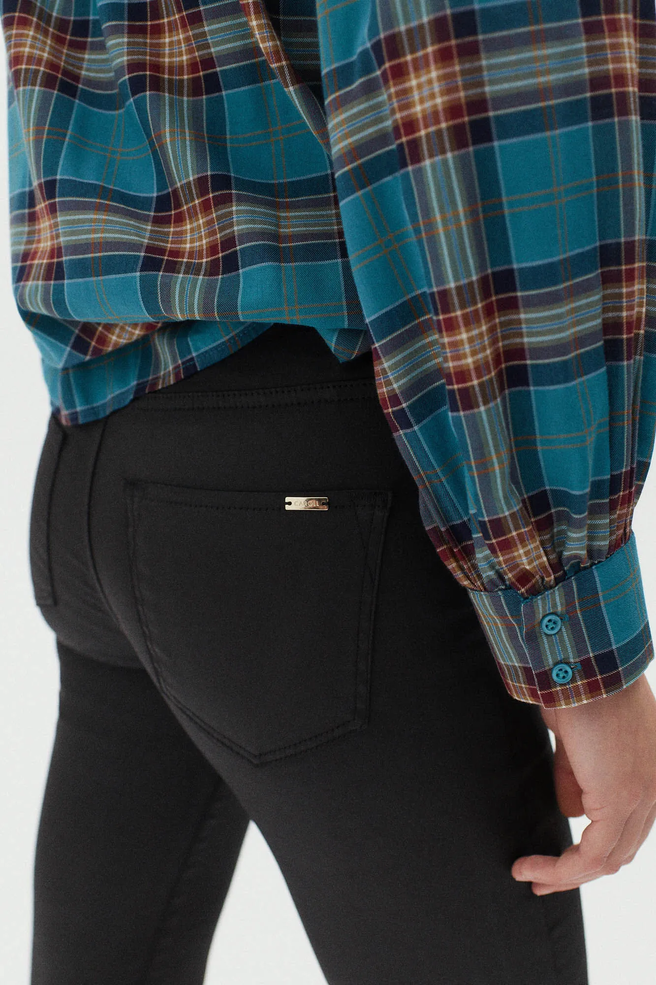 Caroll Pantalón slim algodón elástico