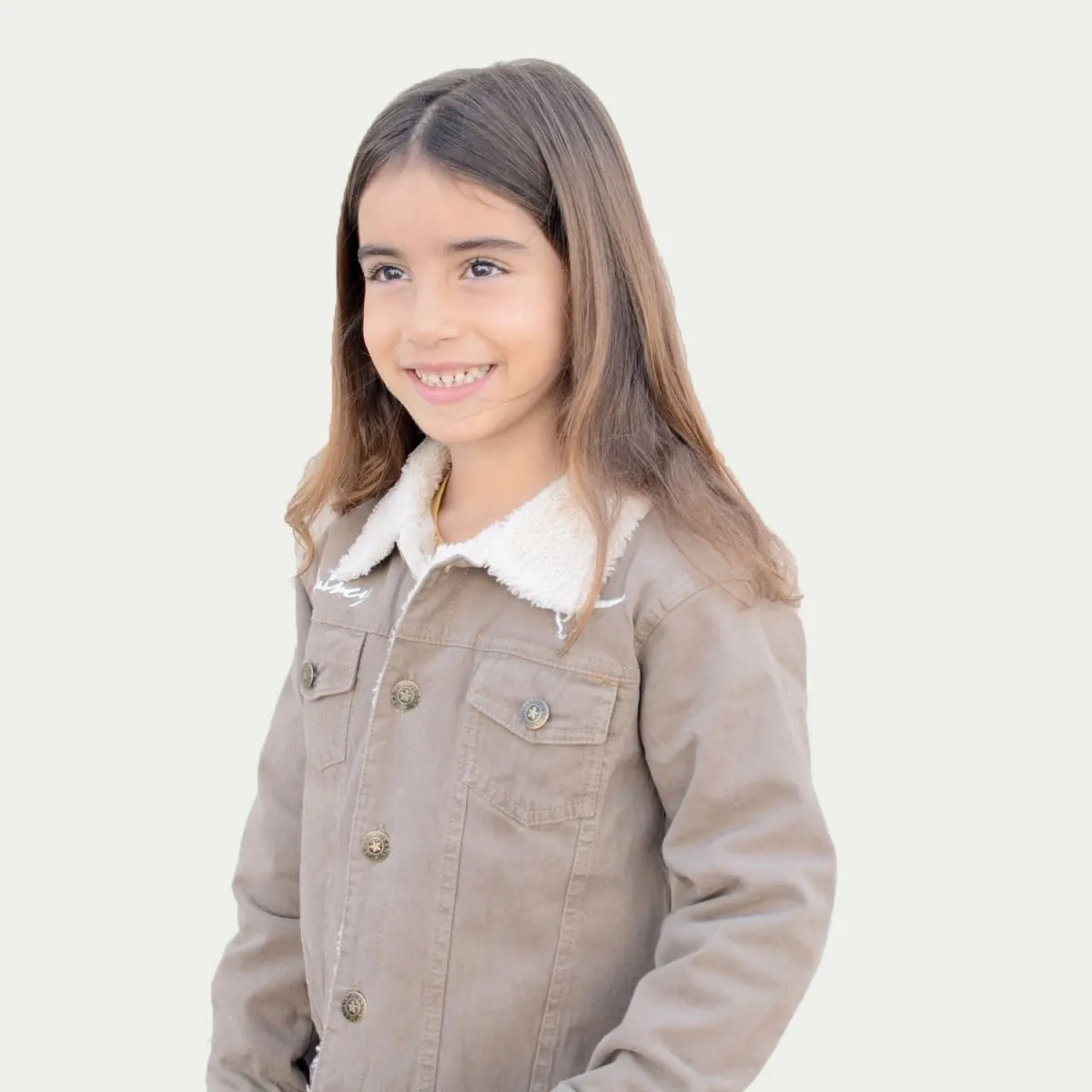 Chamarra Vaquera para Nia o Nio Quincy Color Beige