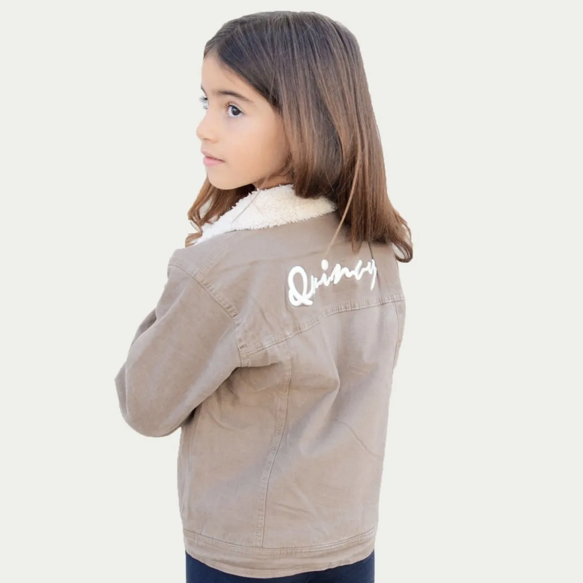Chamarra Vaquera para Nia o Nio Quincy Color Beige
