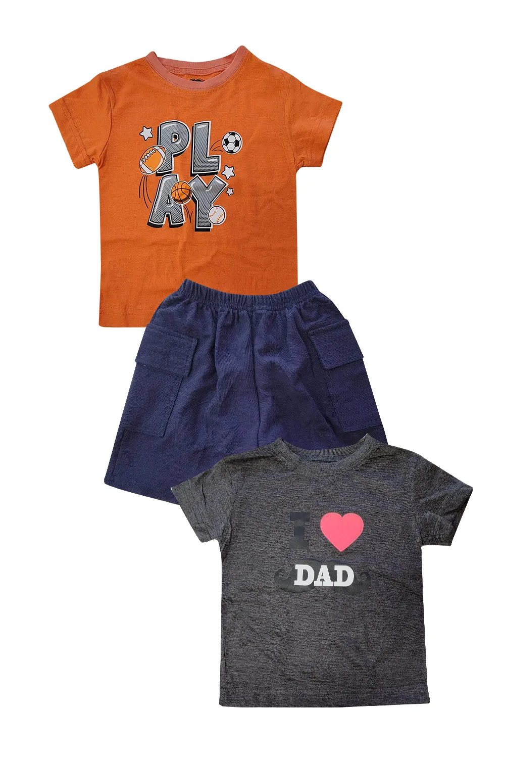 CONJUNTO 3 PZAS  PLAY/LOVE DAD