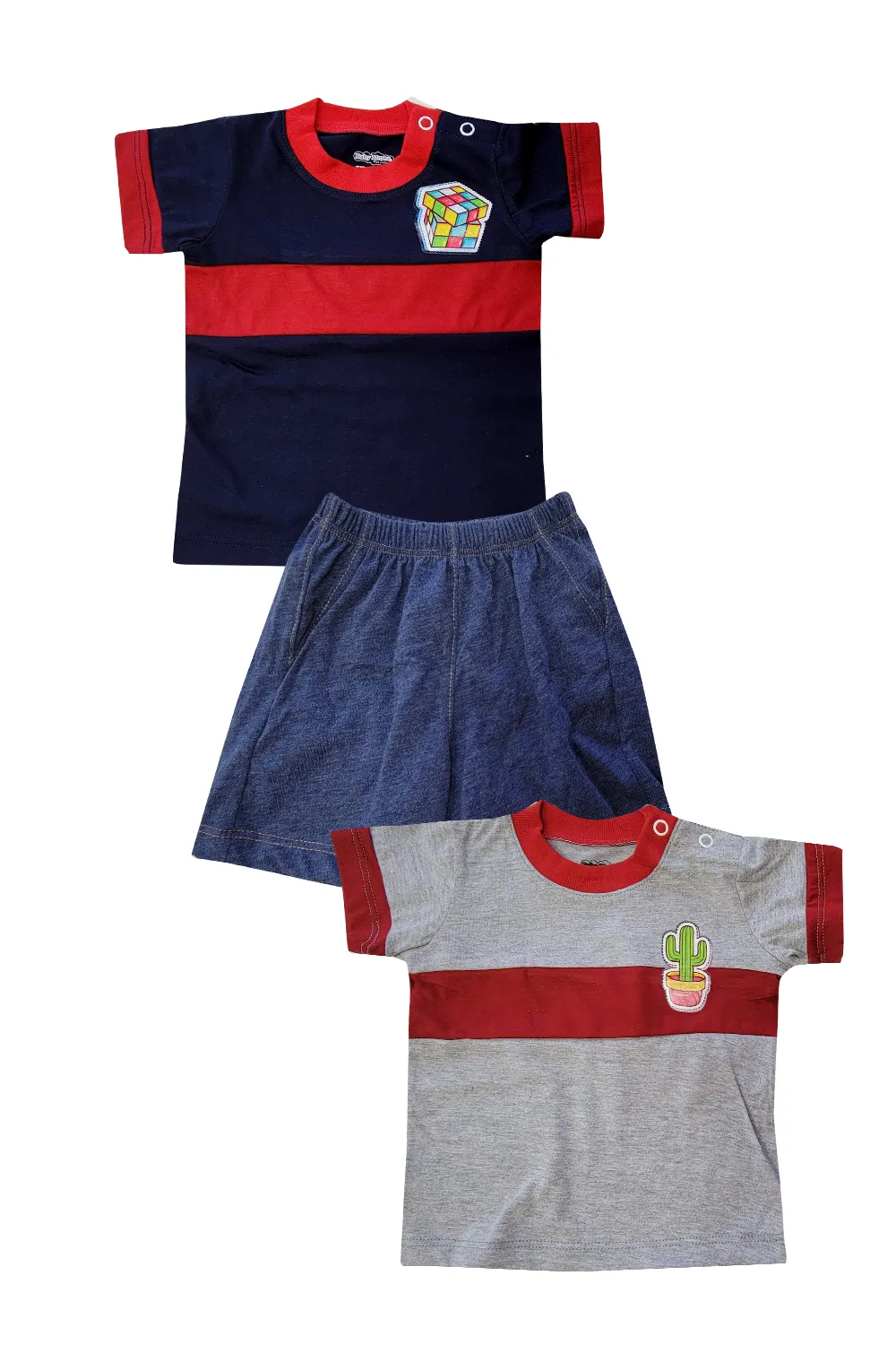 CONJUNTO 3 PZAS  RUBIK/CACTUS