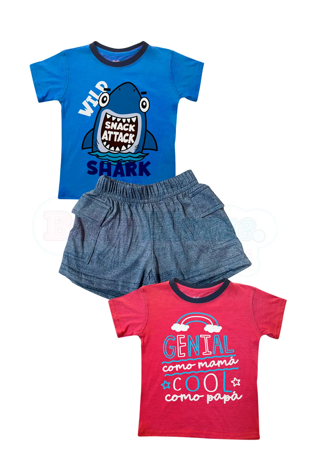 CONJUNTO 3 PZAS  SHARK/GENIAL