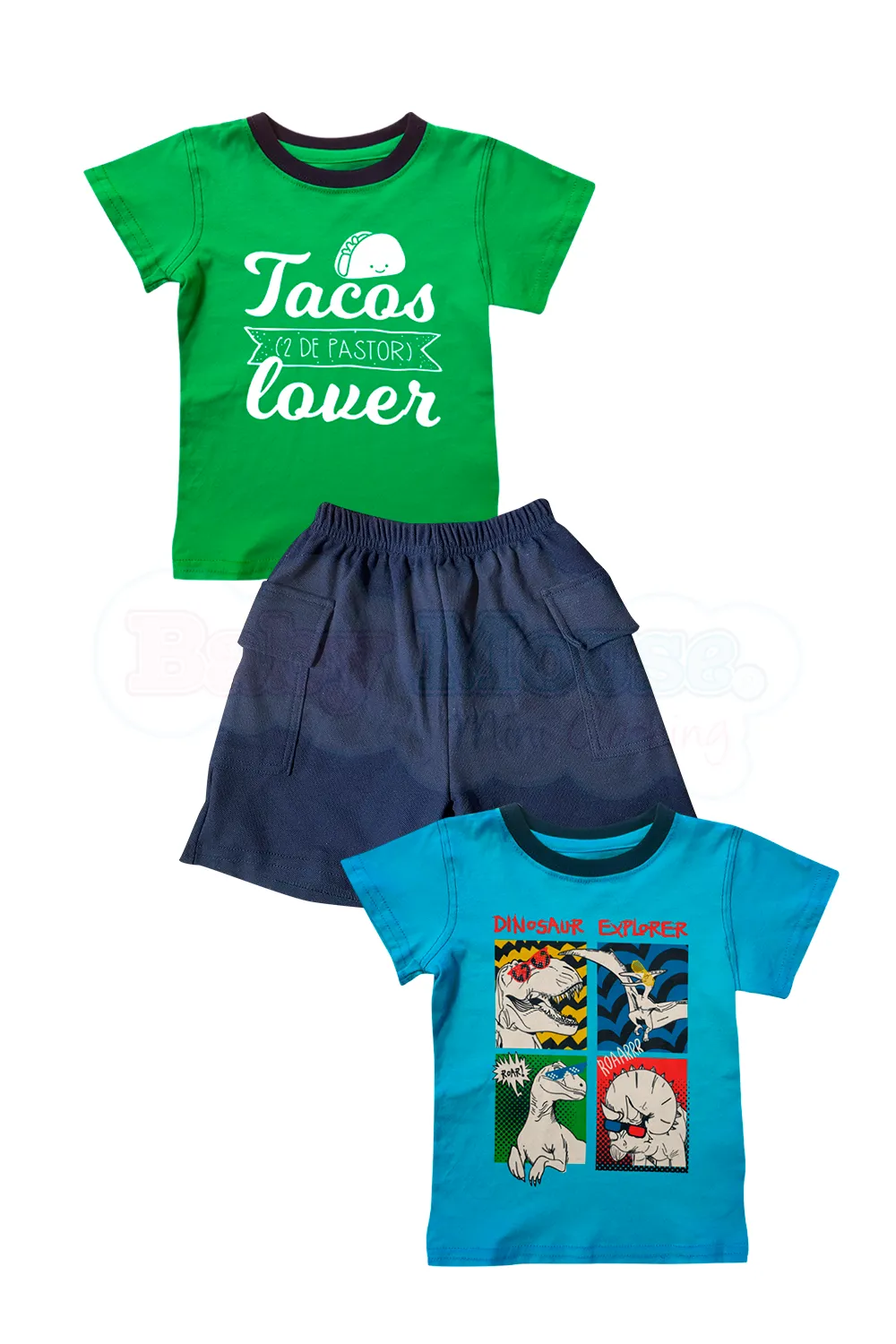 CONJUNTO 3 PZAS  TACOS/DINO