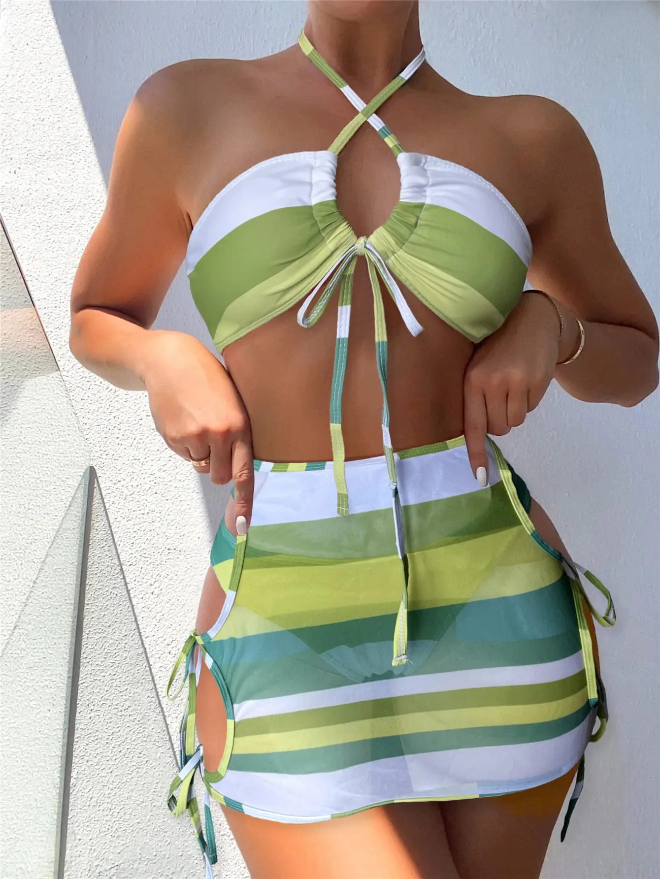 Conjunto de Bikini 3 Piezas Bandeau