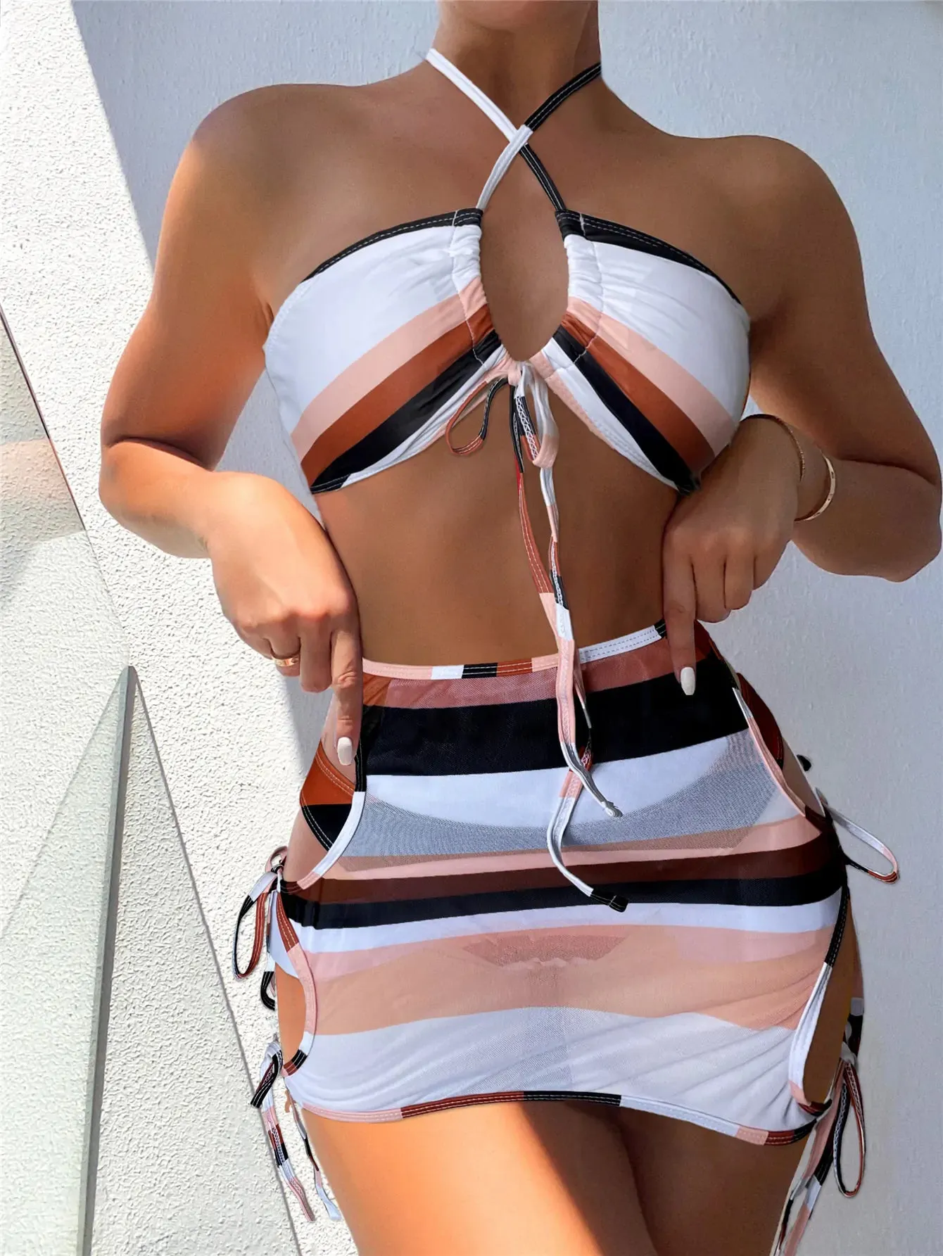 Conjunto de Bikini 3 Piezas Bandeau