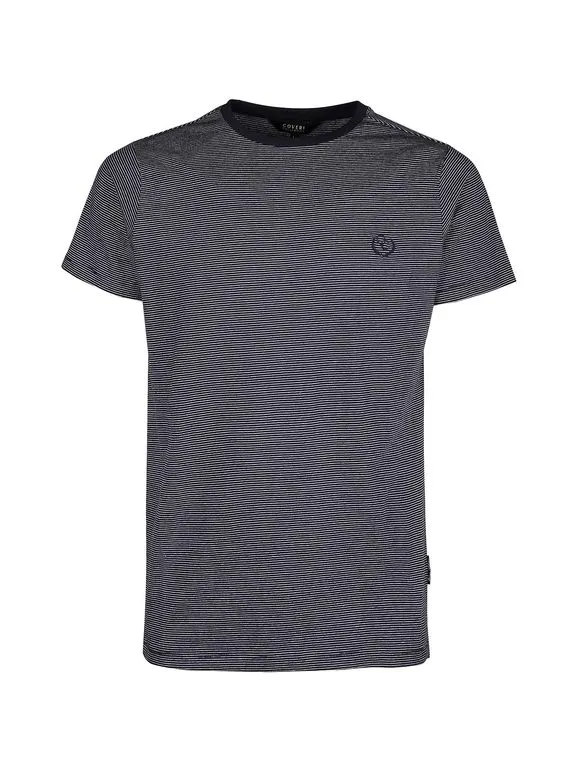 Coveri Collection Camiseta algodón rayas hombre