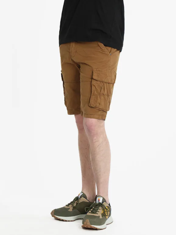 Coveri Contemporary Bermudas de algodón para hombre con bolsillos grandes