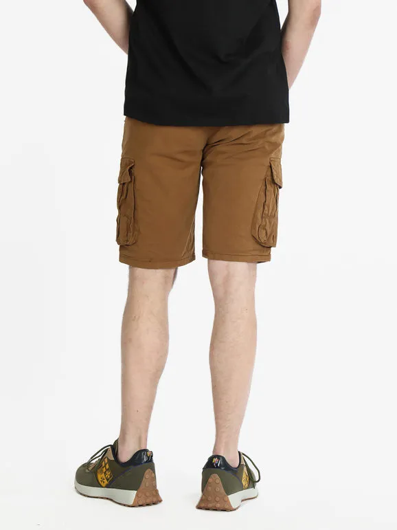 Coveri Contemporary Bermudas de algodón para hombre con bolsillos grandes