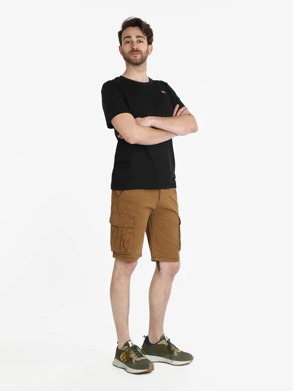 Coveri Contemporary Bermudas de algodón para hombre con bolsillos grandes