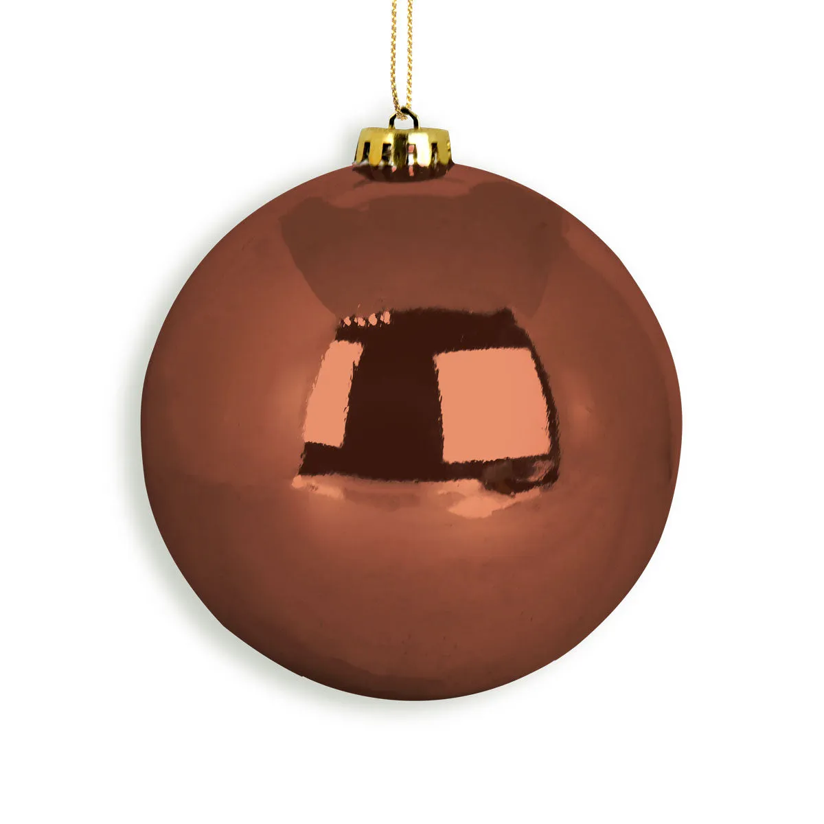 Esfera Jumbo Navidea color Cobre Brillante