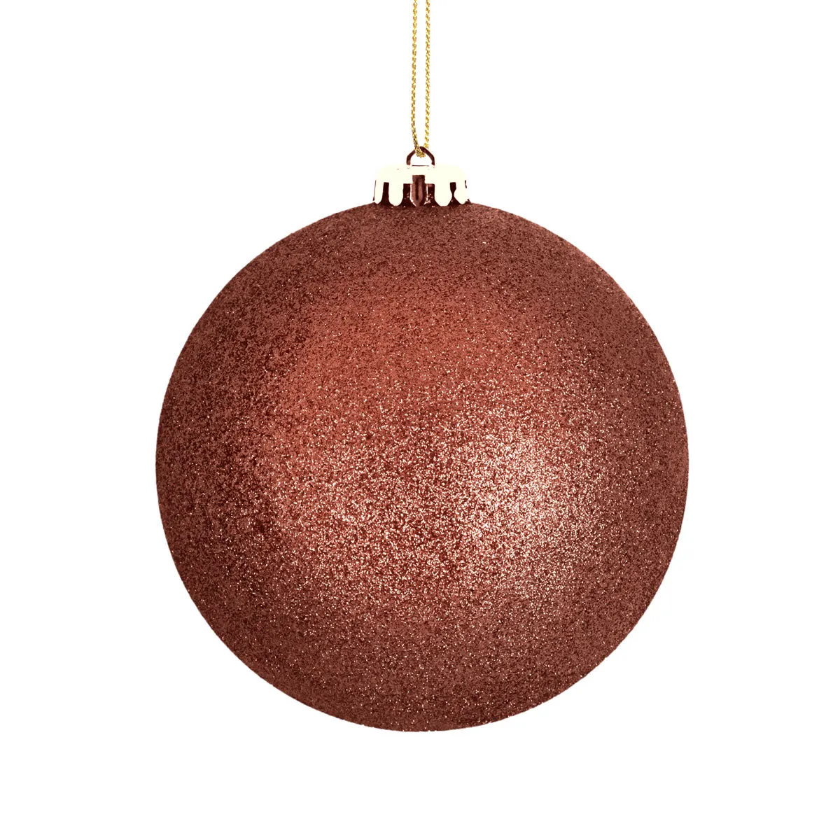 Esfera Jumbo Navidea color Cobre con Diamantina