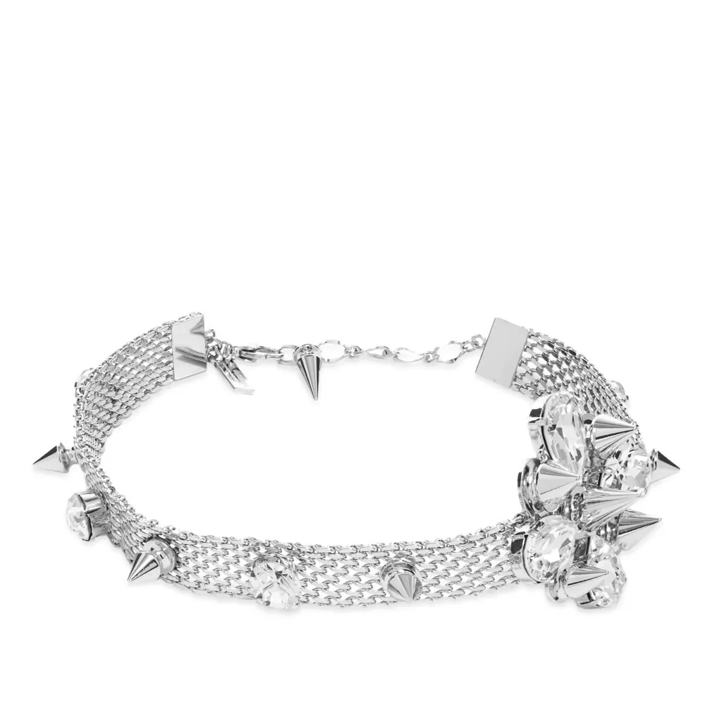 Junya Watanabe Slim Rhinestone Choker Necklace