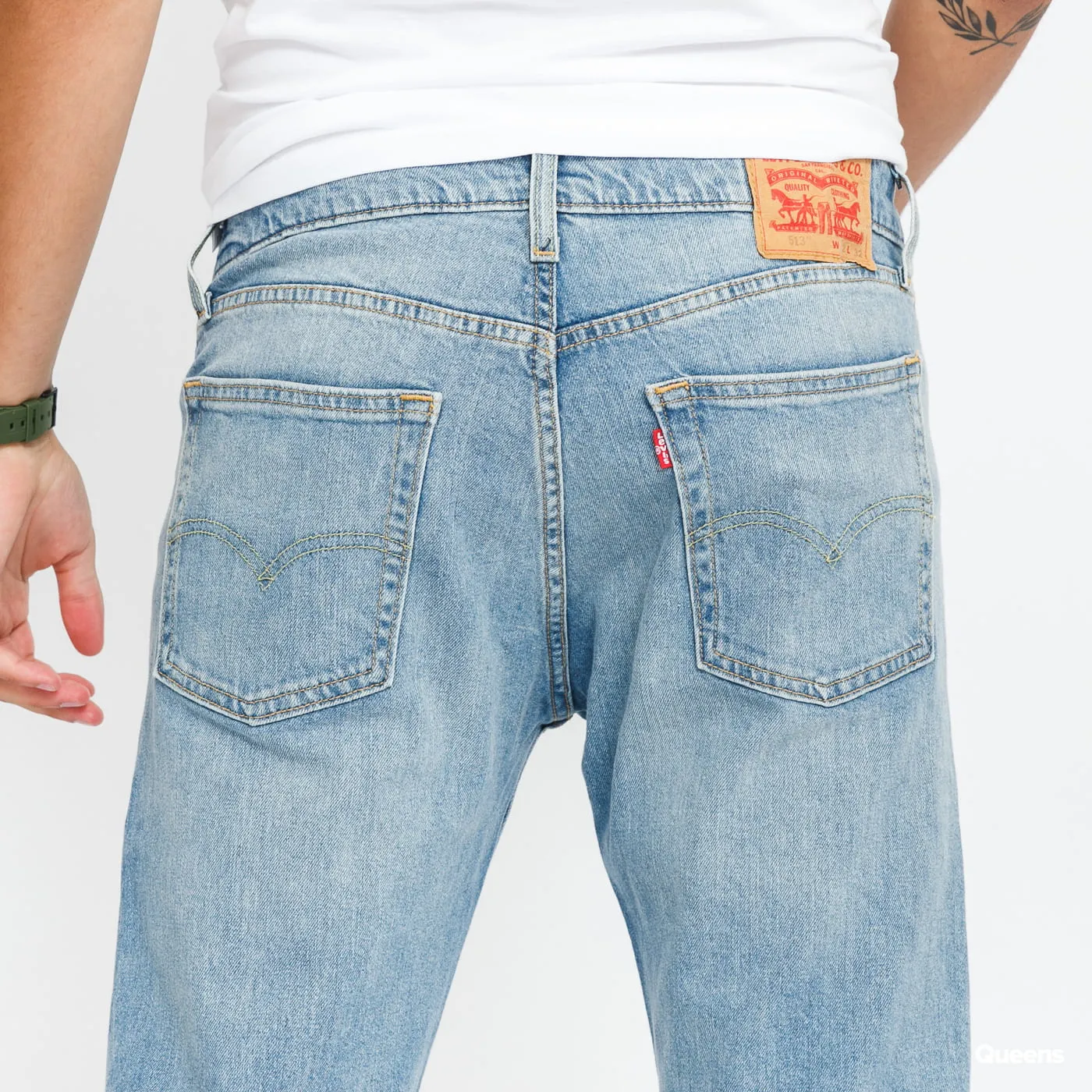 Levi's 513 Slim Straight Fit worn to ride adv