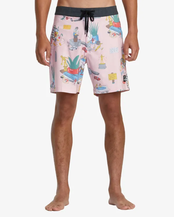 LUKE P TRUNK  BOARDSHORT DE 17'' PARA HOMBRE