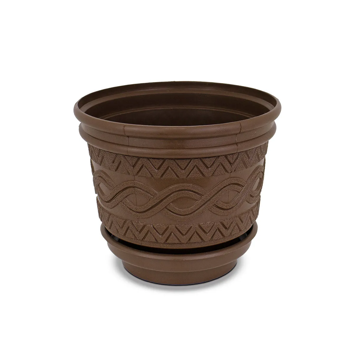 Maceta Azteca Color Chocolate