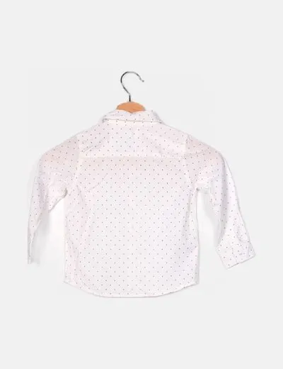 Mango Camisa bicolor estampada