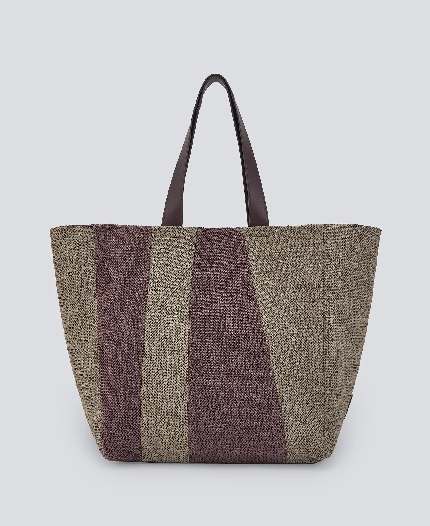 Maxi shopper en patchwork trenzado mujer