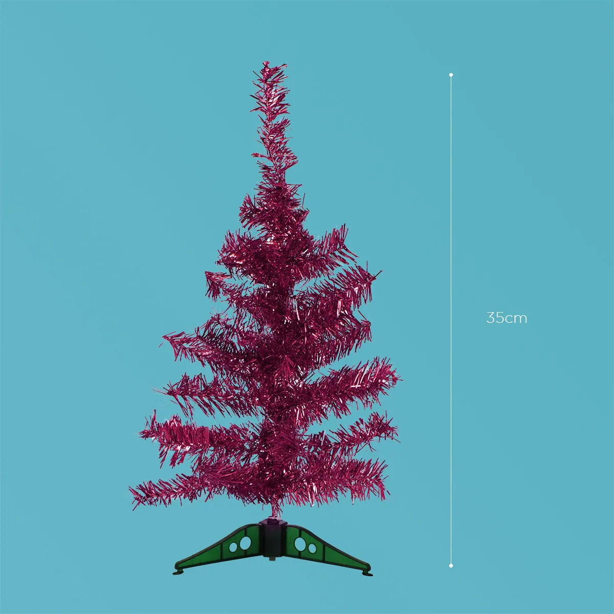 Mini rbol de Tinsel color Fucsia