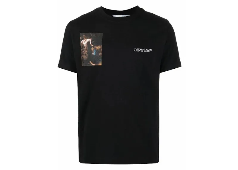 OFFWHITE CARAVAGGIO LUTE SLIM S/S TSHIRT BLACK