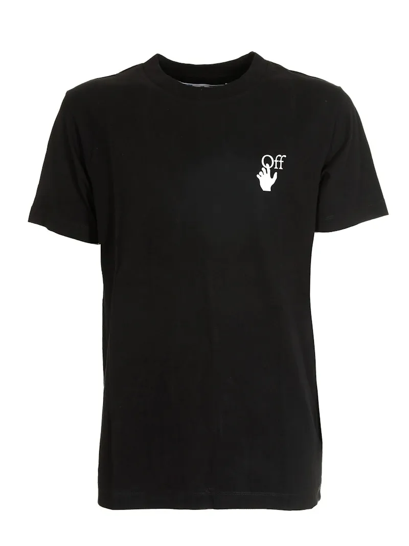 OFFWHITE SLIM FIT CUT HERE ARROWS TSHIRT