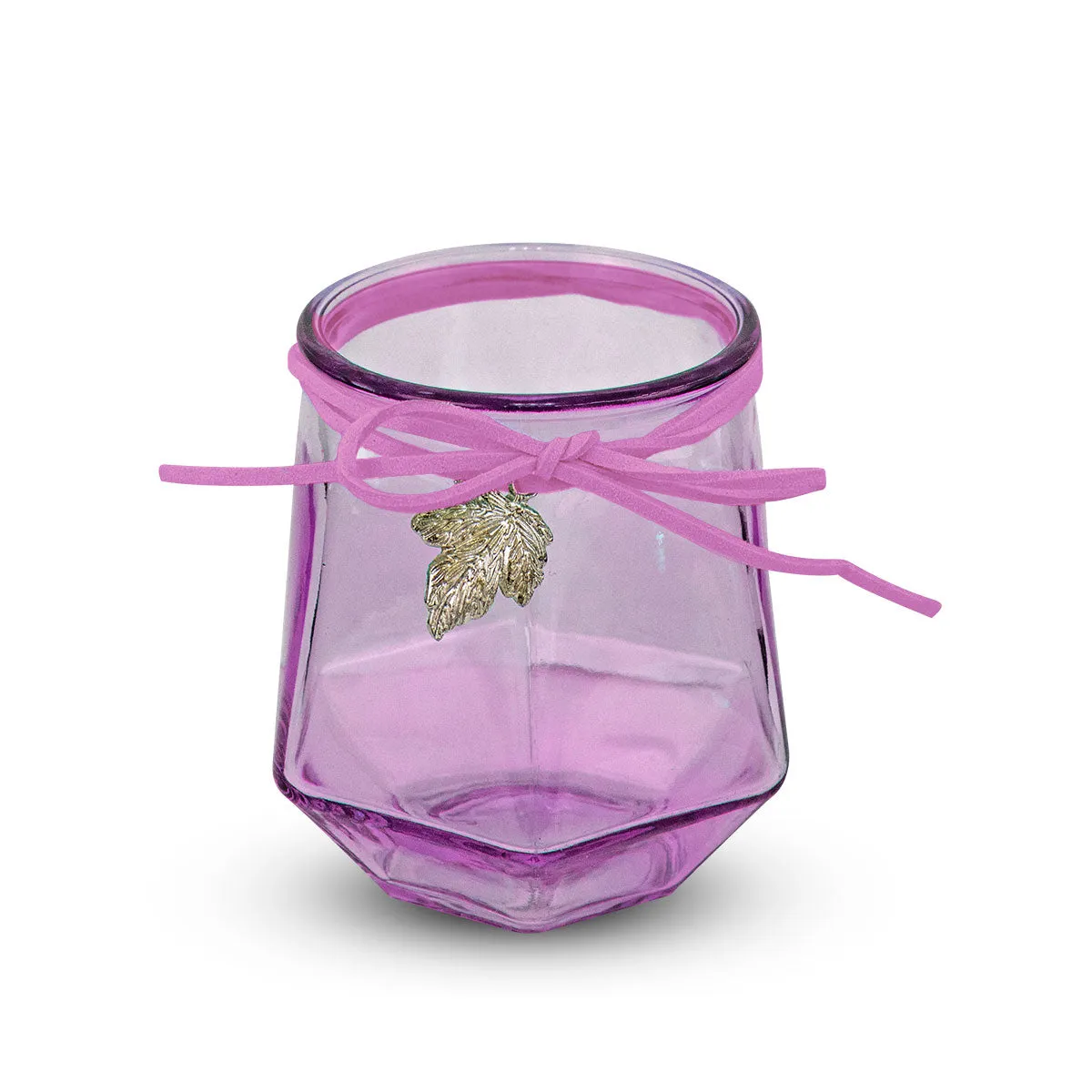 Portavelas color Morado 8x8x9.5cm