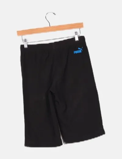 Puma Bermuda deportiva negra