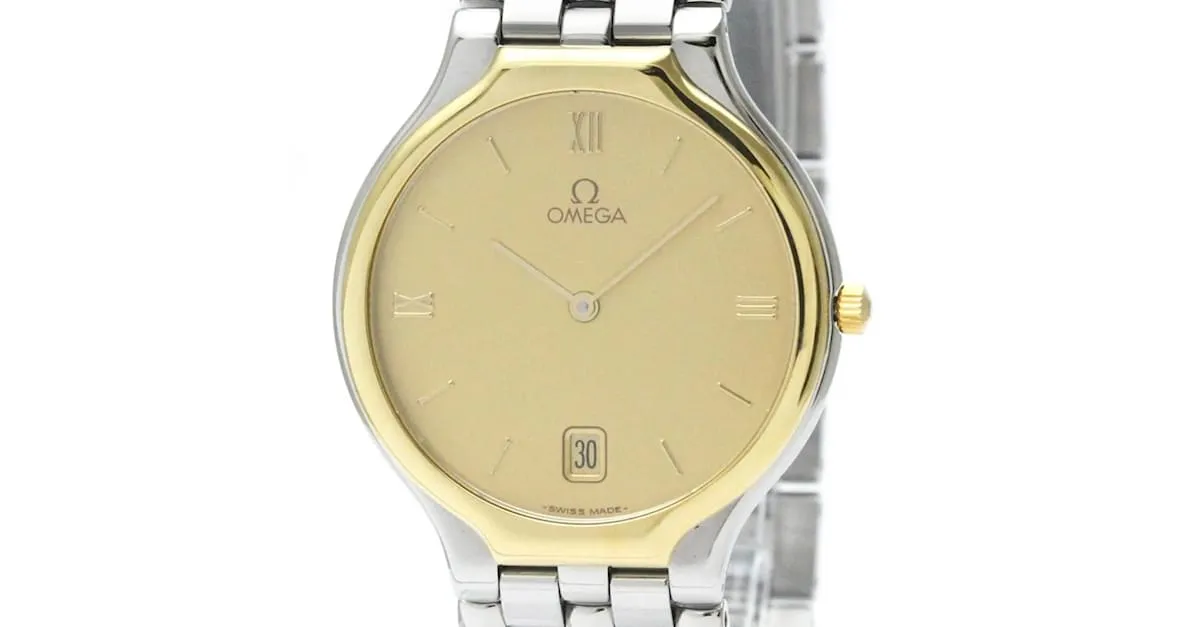 Reloj para hombre Omega De Ville en acero y oro K18 de cuarzo 