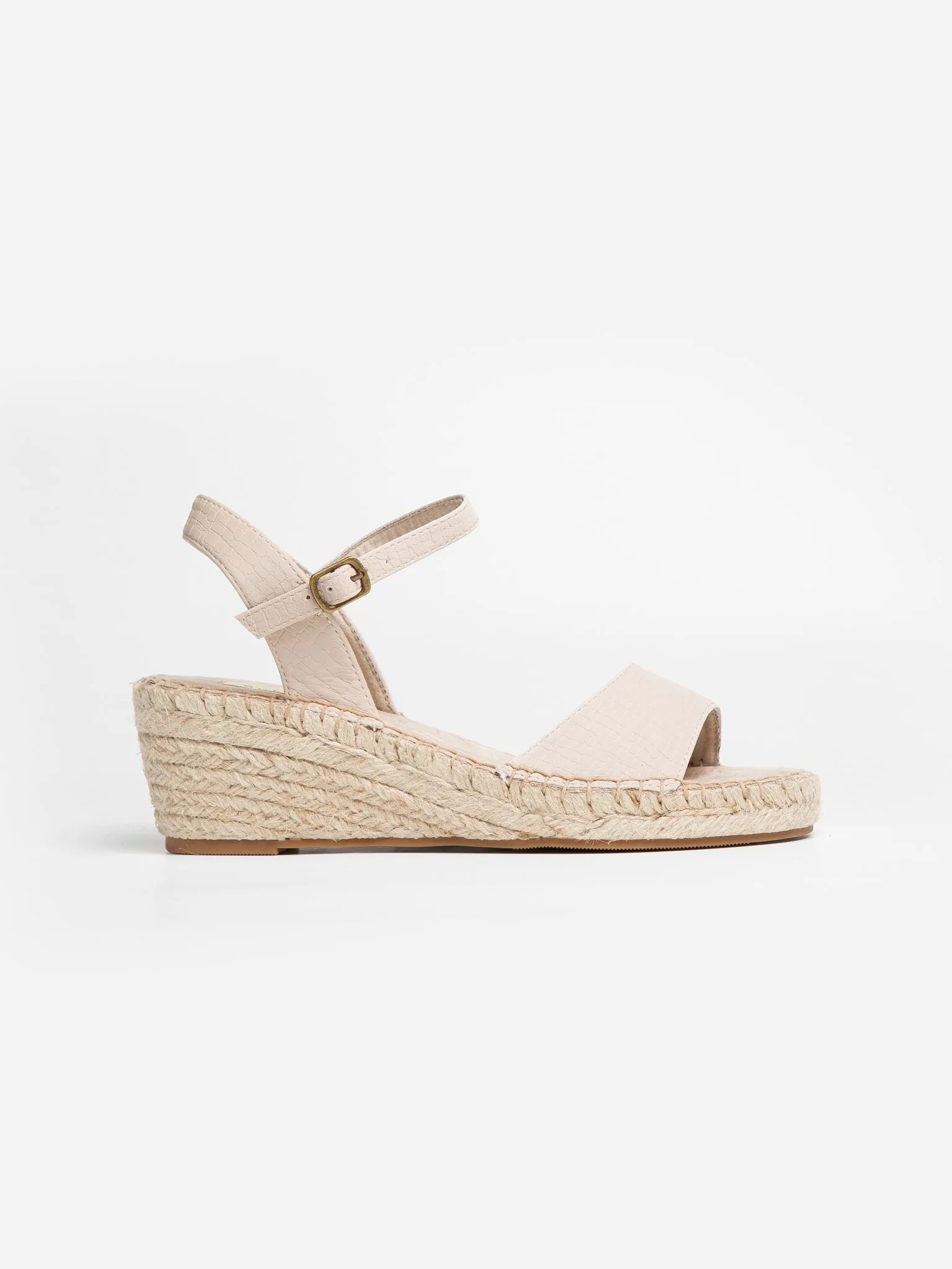 Sandalia Cua Costuras Beige