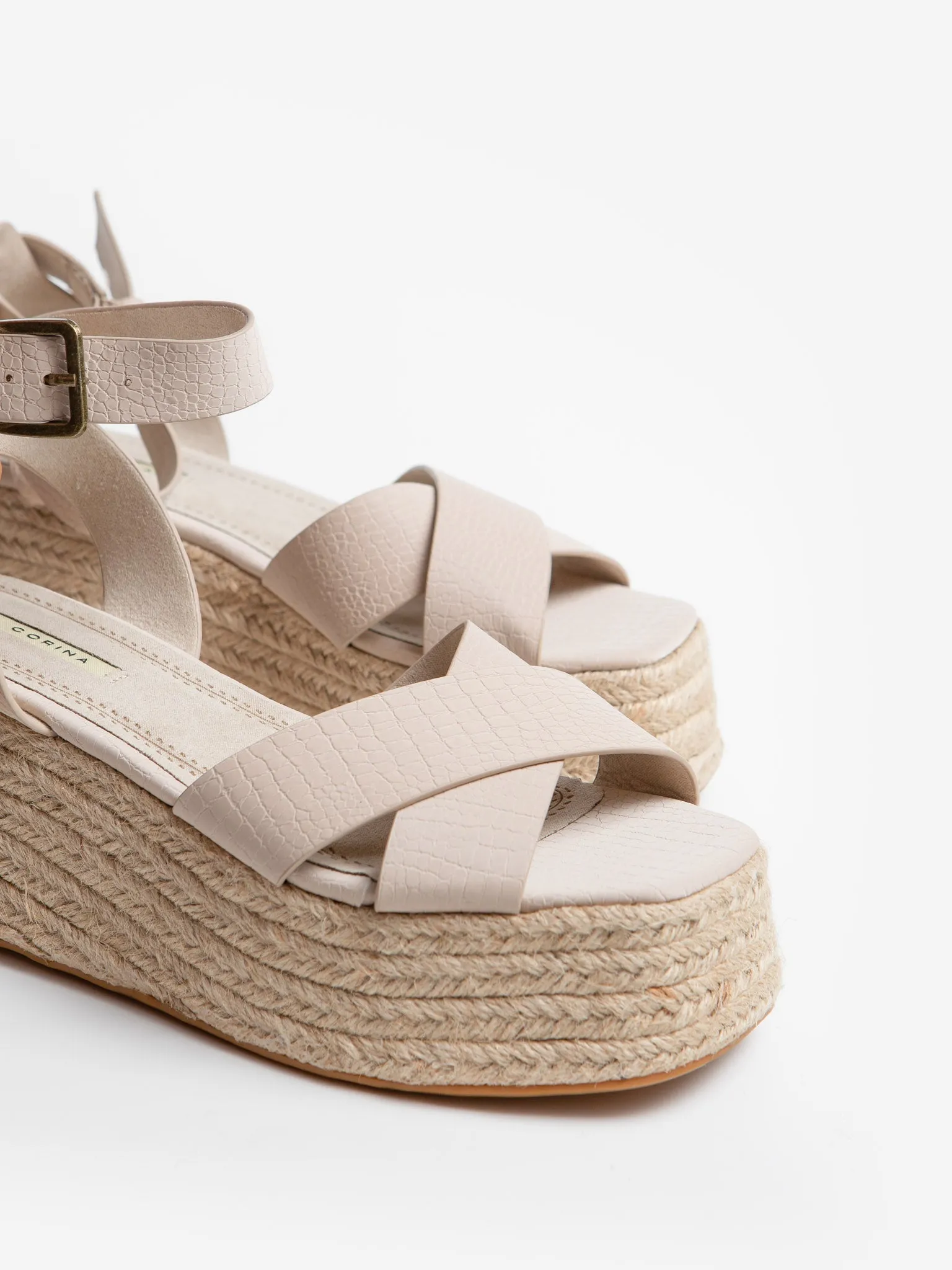 Sandalia Cua Tobillera Beige