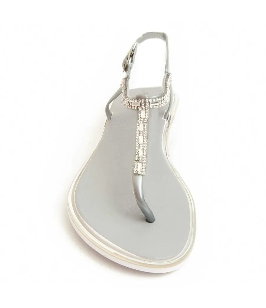 Sandalia Para Mujer  Montevita  Deobril2  90762 Plateado