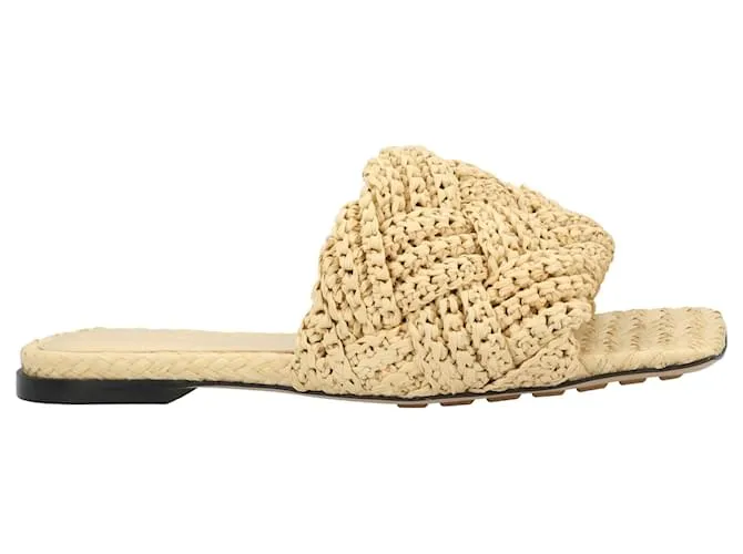 Sandalia plana Lido marrón de Bottega Veneta Castaño 