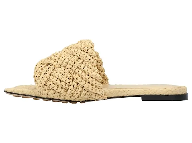 Sandalia plana Lido marrón de Bottega Veneta Castaño 