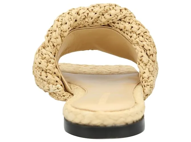 Sandalia plana Lido marrón de Bottega Veneta Castaño 