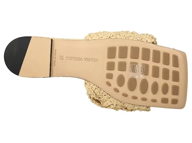 Sandalia plana Lido marrón de Bottega Veneta Castaño 