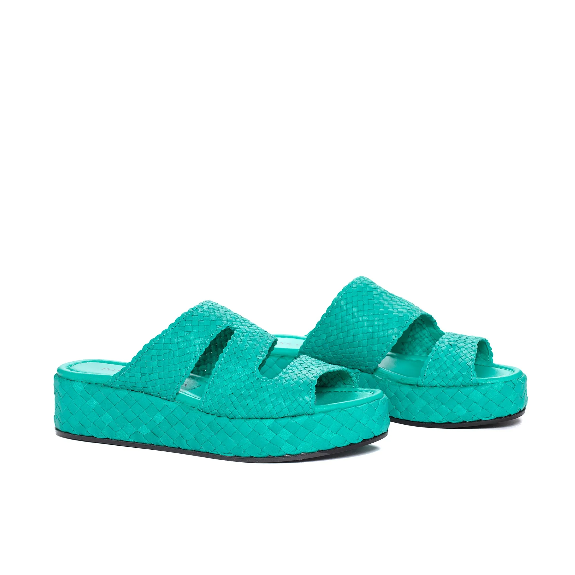 SANDALIA PLATAFORMA FORLI WET ESMERALDA